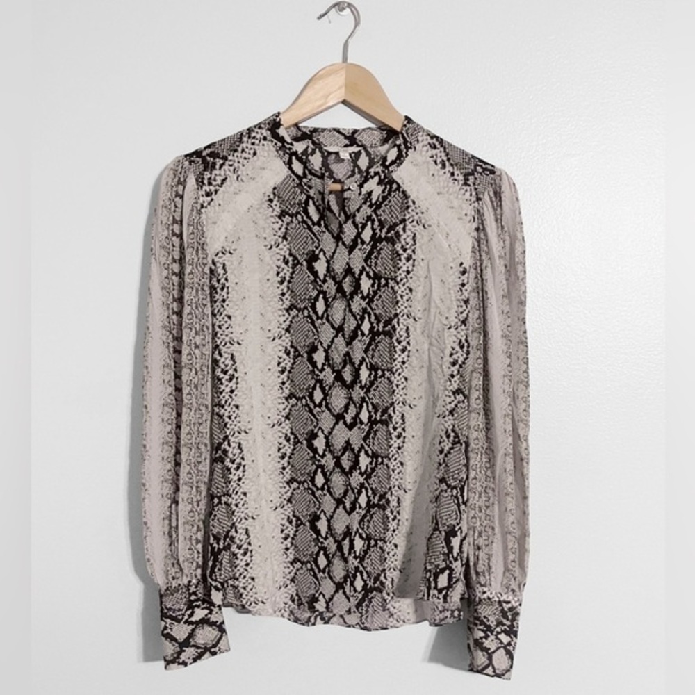 Joie Talin Snake Print Blouse - Picture 1 of 4